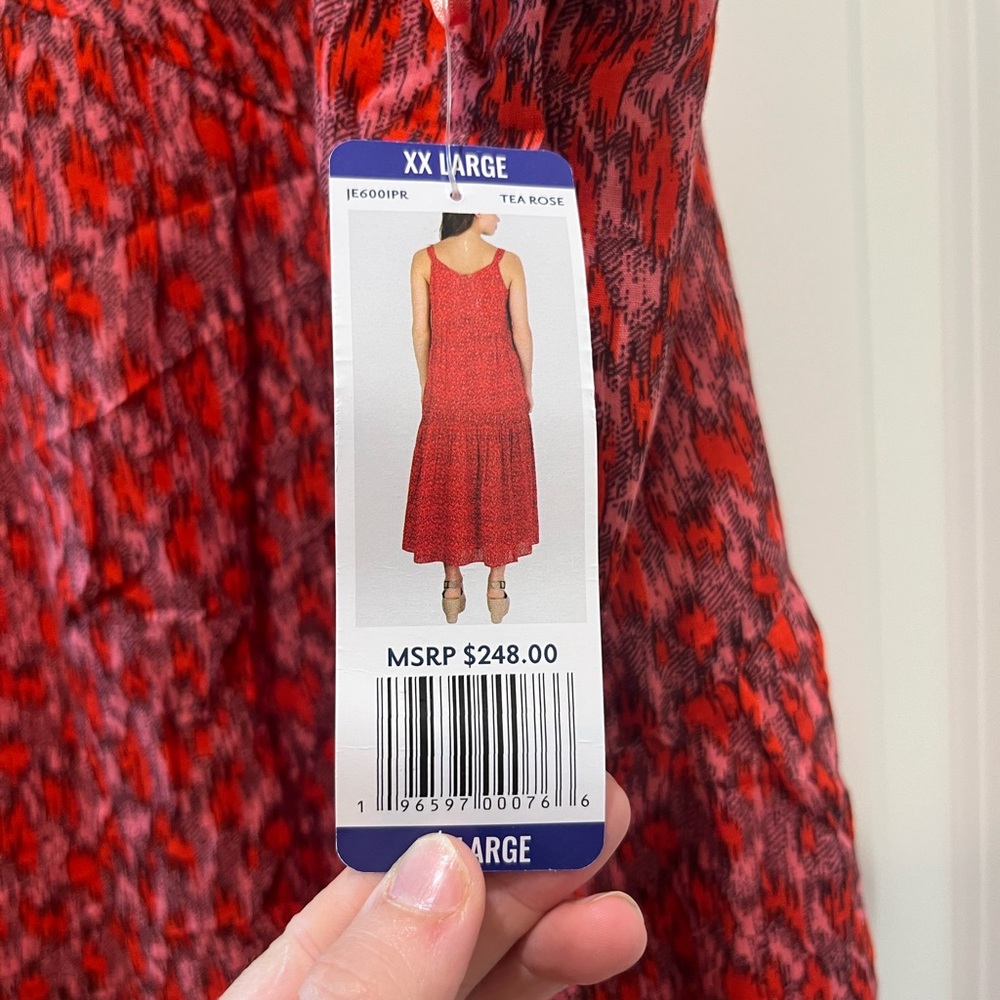 NWT Joie Vibrant Red Maxi Dress Size XXL - Picture 5 of 7